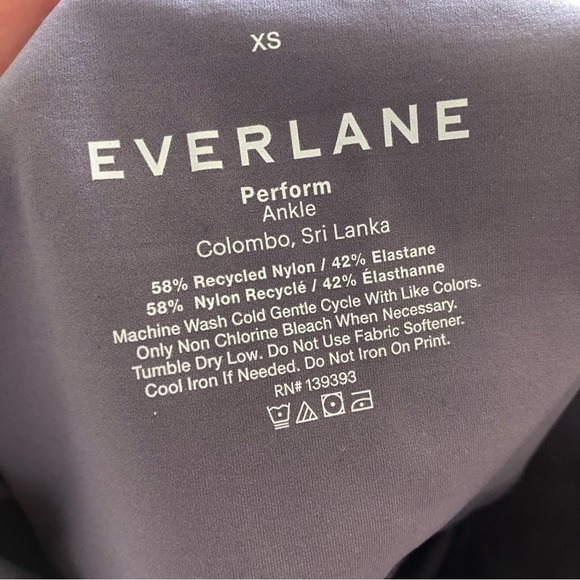 Everlane Leggings Ankle Purple New XS - Picture 4 of 5
